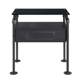 Nicipolis Glass & Sandy Gray Nightstand Model 30738 By ACME Furniture
